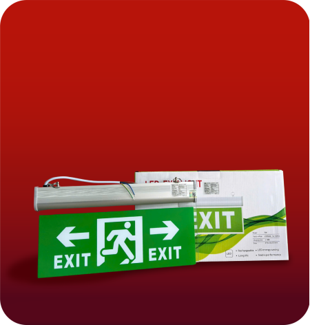 Đèn Exit thoát hiểm có 2 hướng 